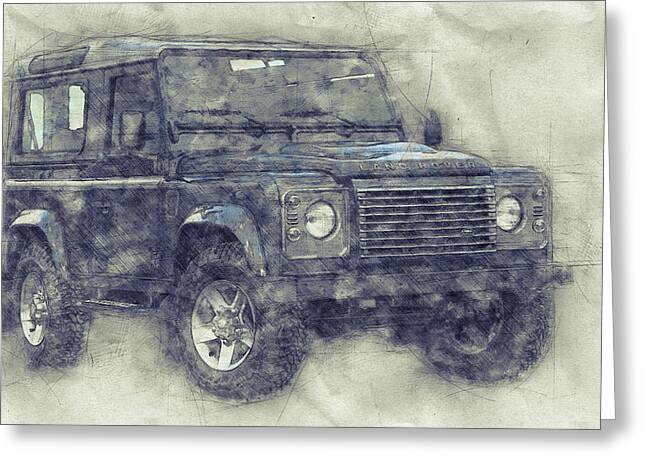 Land Rover 1948 Series 1 Greeting Card A5 size
